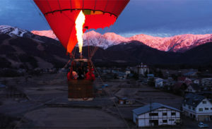 Hot Air Balloon -Winter season-